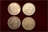 4 Morgan Silver Dollar lot 1896-1899
