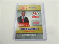 2017 NFL Draft Patrick Mahomes Rookie Gold