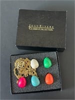 Joan Rivers Faberge Egg Necklace Set