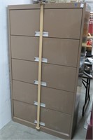 Large Metal 5 Drawer Lateral File Cabinet