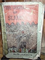 Antique 'The Gospel of St. John' Paperback 4"
