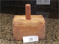 Small Wood Butter Mold - Rectangle