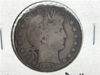 1905 Barber Half Dollar