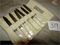 6- MERIDEN CUTLERY STERLING KNIVES