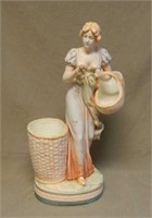 Czechoslovakian Female Figural Planter.