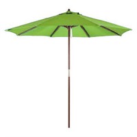 9' Wood Round Market Umbrella