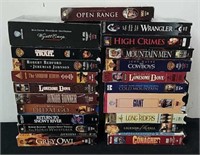 Group of VHS western movies