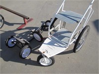 Set of 4 wheels for kids wagon & 3 wheel cart