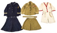 WWII US YOUTH BASEBALL / USN & JR. WAAC UNIFORMS