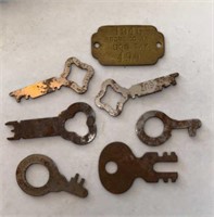 Vintage Keys, 1940's dog tag