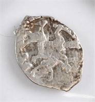 1533-1547 Russian Pskov Ivan IV Silver Denga Coin