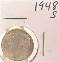 1948 S Roosevelt Silver Dime