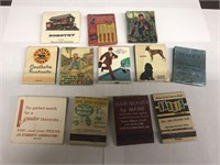 12 Vintage Match Books