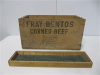 FRAY BENTOS CORNED BEEF WOODEN BOX