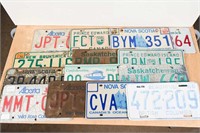 LOT OF ASSORTED PROVINCIAL LICENSE PLATES