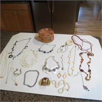 Assorted Costume Jewery & More