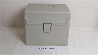 PLASTIC FILE STORAGE BOX