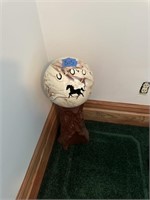 horse gazing ball