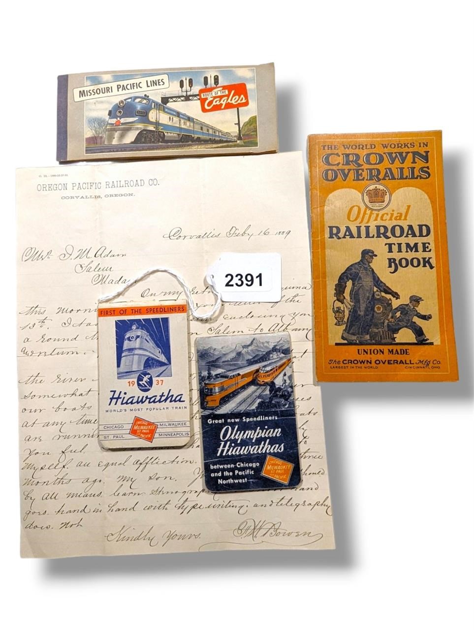 Misc Railroad Ephemera Lot