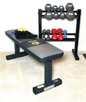 Apex Weight Bench, Dumbbell Stand