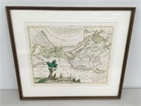 Framed Map From 1776