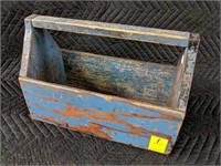 Wooden Carpenter's Tool Box with Handle
