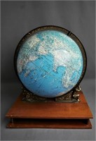 Vintage George F. Cram Co 12" Globe on Stand