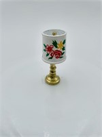 Miniature Brass Handpainted Dollhouse Lamp