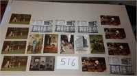 18 OLD POST CARDS