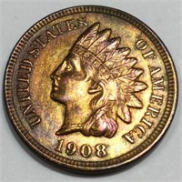 1908 Indian Head Penny Uncirculated