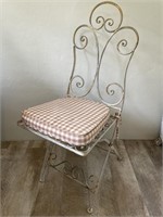 Wrought Iron Folding Chair