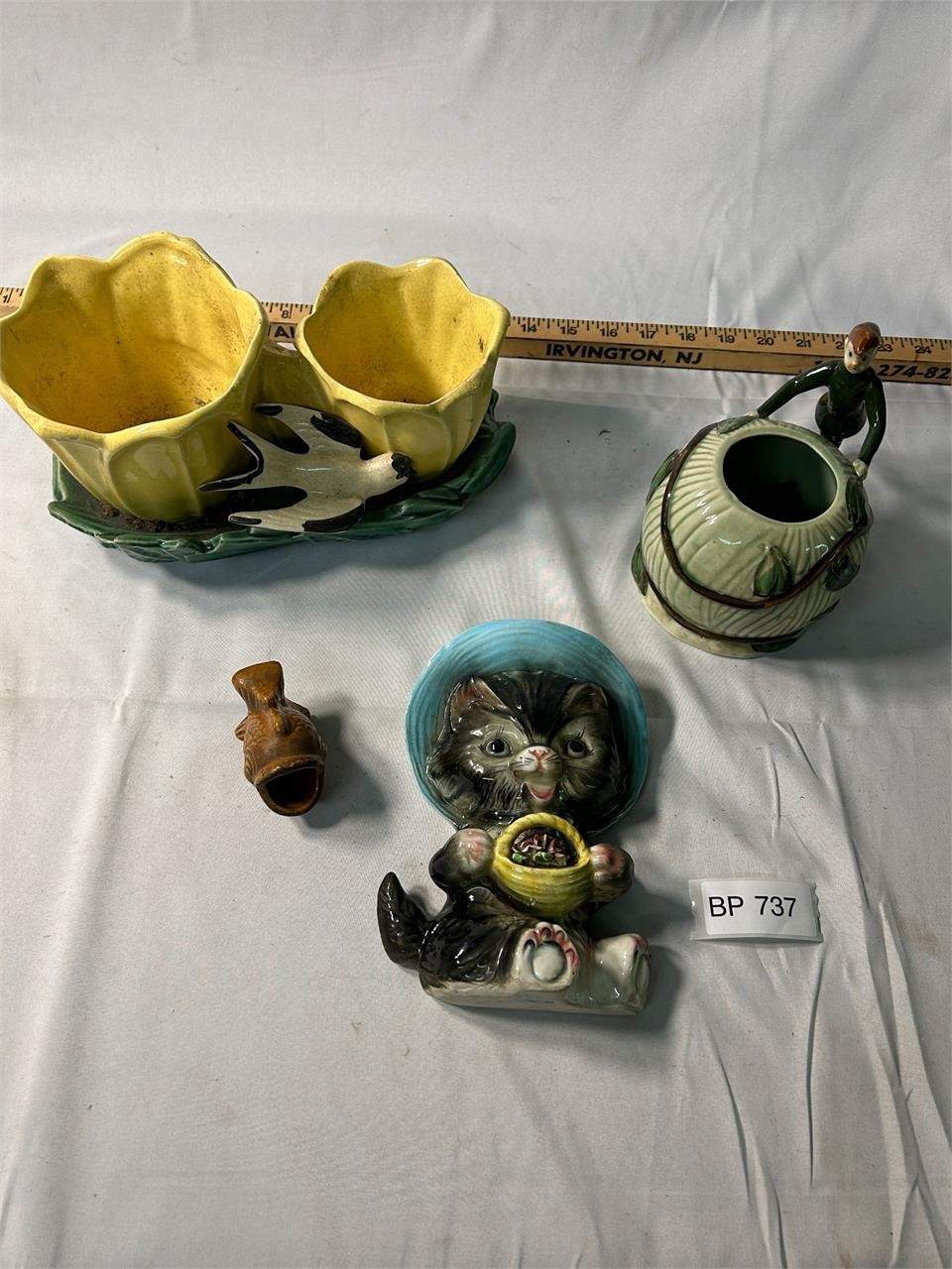 Lot of VTG Pottery Wall Pocket Japan McCoy