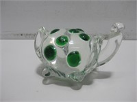 5"x 3.5"x 3.75" Glass Turtle Paperweight