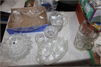 Large lot of VTG clear glass
