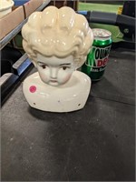 Vintage Lady Head Figure