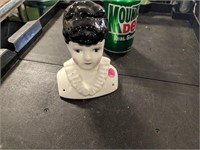 Vintage Lady Head Figure