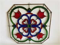 Gorgeous Genuine Stained Glass 17 x 17