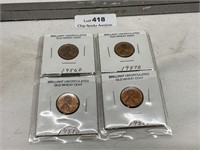 1950’s Uncirculated Wheat Cents
