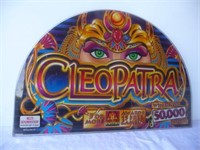 Cleopatra Glass Casino Game topper 17" x 12"