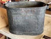 Vintage Galvanized Boiler Tub