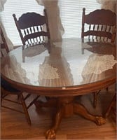 Oak Dinning Table & 4 Chairs