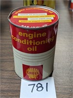 Shell Conditioning Oil Metal Quart Can - Full