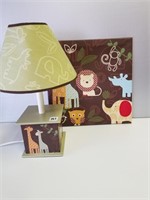 Baby Room Lamp (tested) and Wall Decor