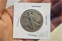1941 Walking LIberty Silver Coin in sleeve