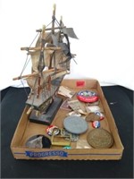 Model ship Presidential buttons-badges+