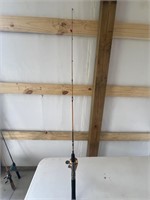 Zebco slingshot rod with slingshot reel