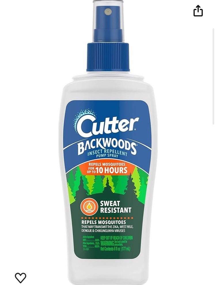 Cutter backwoods mosquito repellent