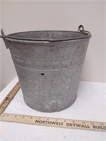 Great Northern railway galvanized bucket