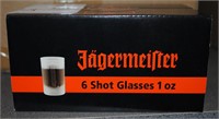 NIB S/6 JAGERMEISTER SHOT GLASSES