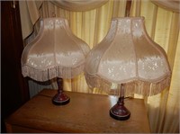 Pair of Ornate Lamps